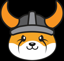 FLOKI dog meme coin logo
